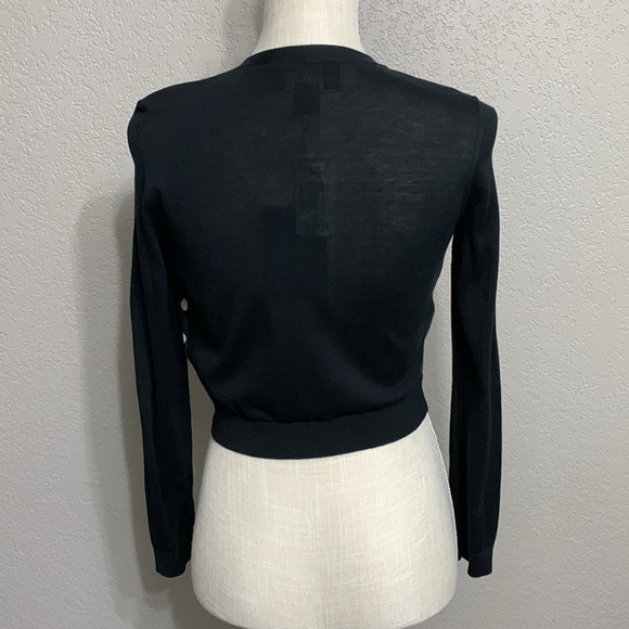 Paule Ka Silk Crop Cardigan Sz S - Picture 2 of 7